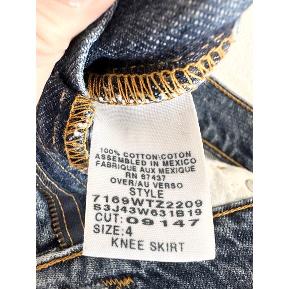 Y2K Polo Ralph Lauren Jean Skirt size 4 - Picture 8 of 9